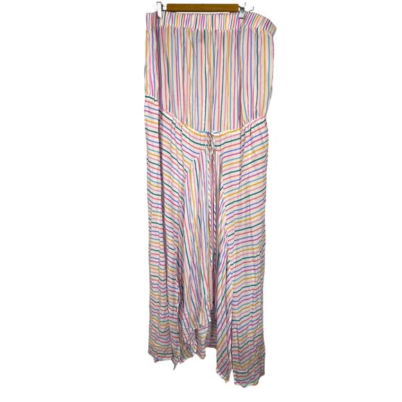 Swimsuits for All, Size 22/24, Pastel Maxi Cover-up, Strapless Rayon Lightweight - Picture 1 of 7